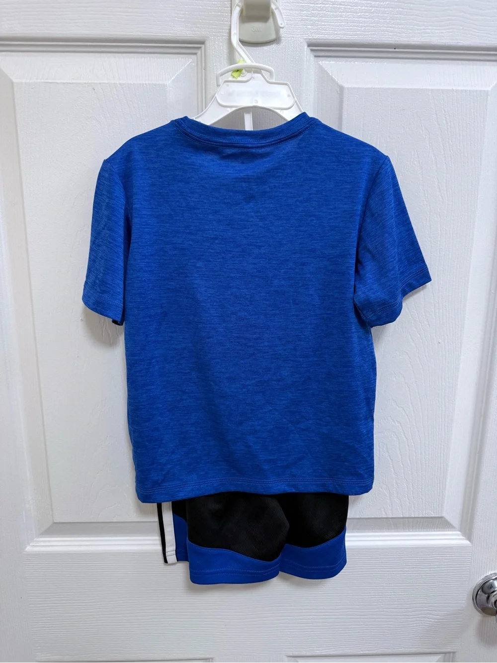 adidas Royal Blue Short-Sleeve Soccer Graphic Tee and Short Set, Size 4T